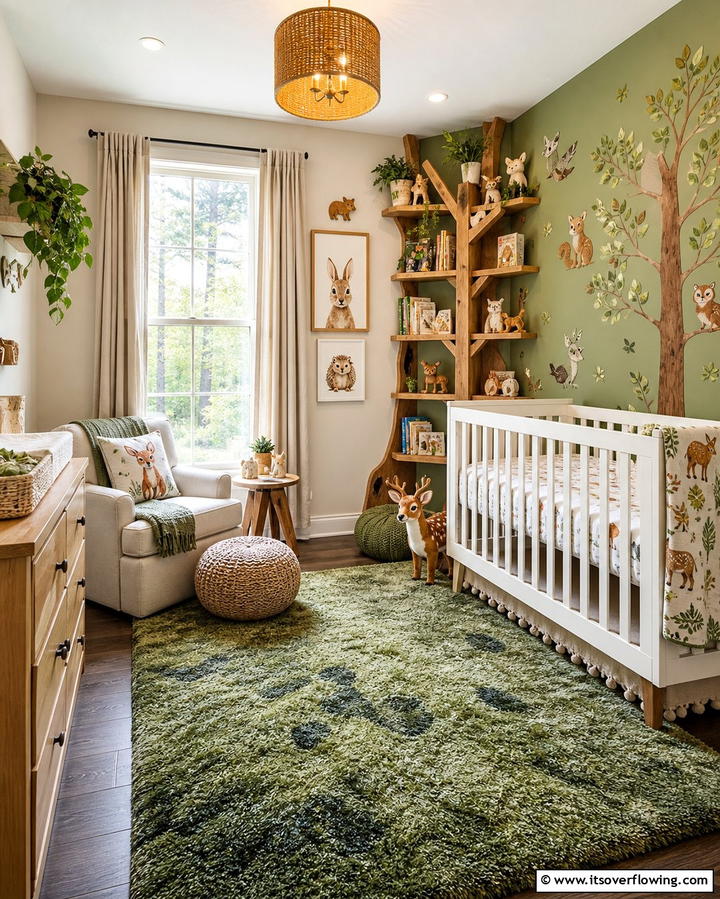 Woodland Wonder - 25 Baby Girl Nursery Ideas for a Dreamy Space