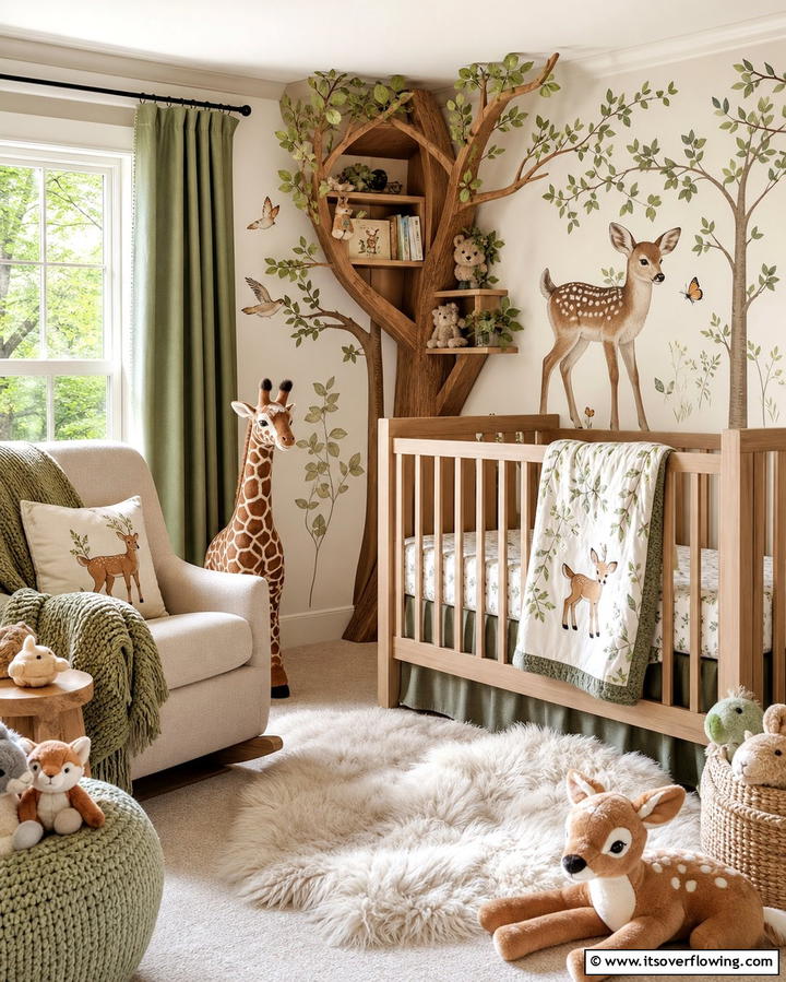 Woodland Wonderland - 25 Baby Girl Nursery Ideas for a Dreamy Space