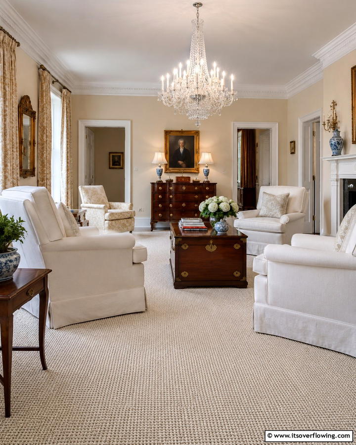 Wool Carpets for Durability and Elegance - 25 Living Room Carpet Ideas for Cozy Comfort