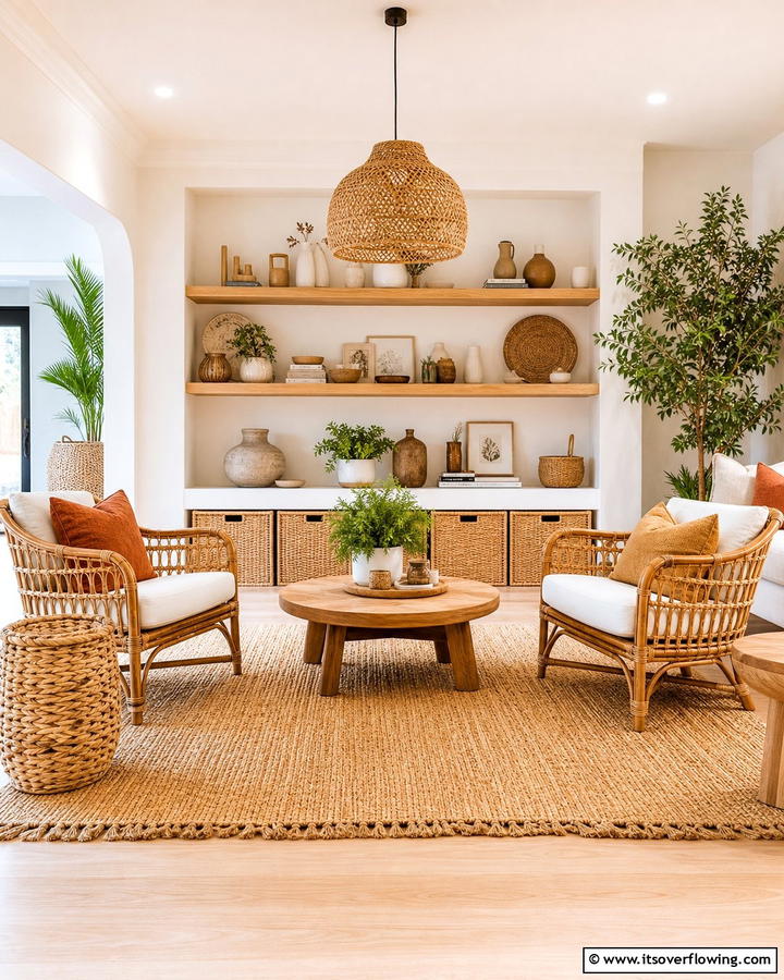 Woven Accents - 25 Boho-Scandinavian Design and Decor Ideas