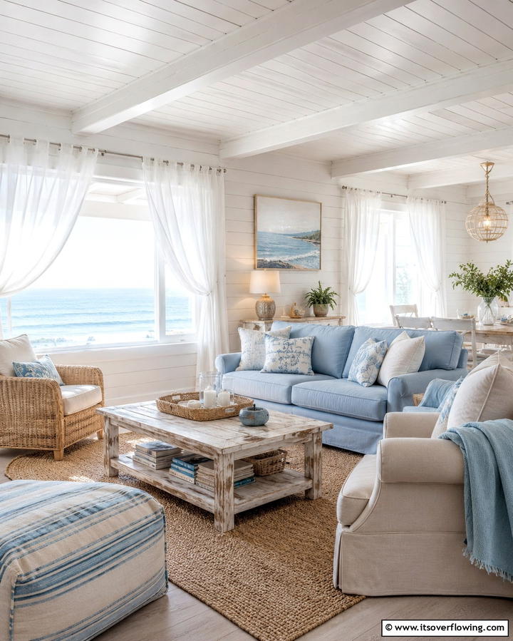 Woven Textile Designs - 30 Mediterranean Living Room Ideas- Warm & Inviting Spaces