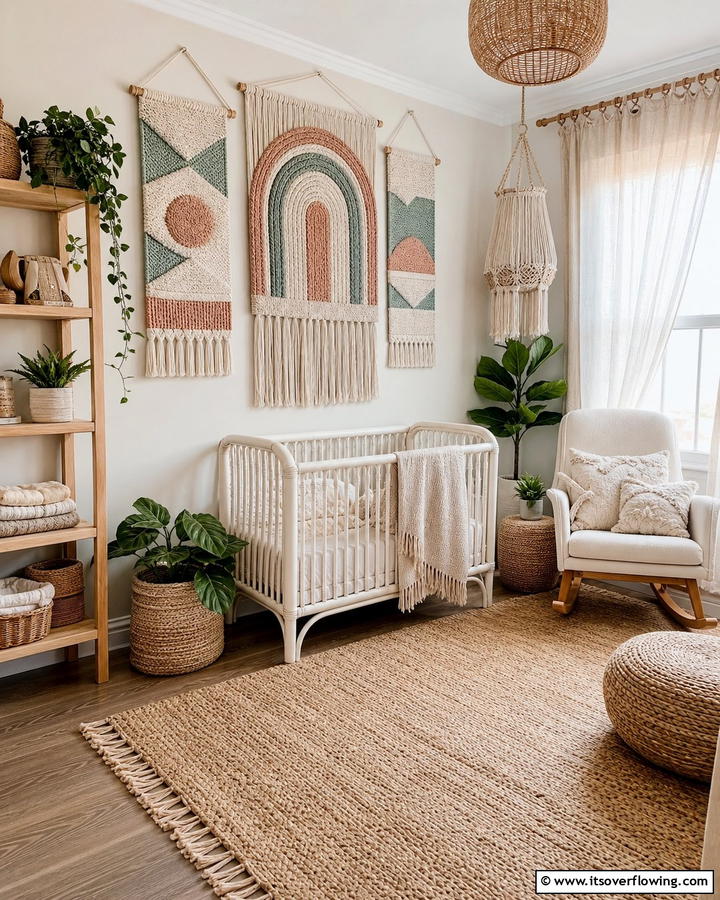 Woven Wall Hangings - 25 Boho Nursery Ideas for a Cozy and Chic Space