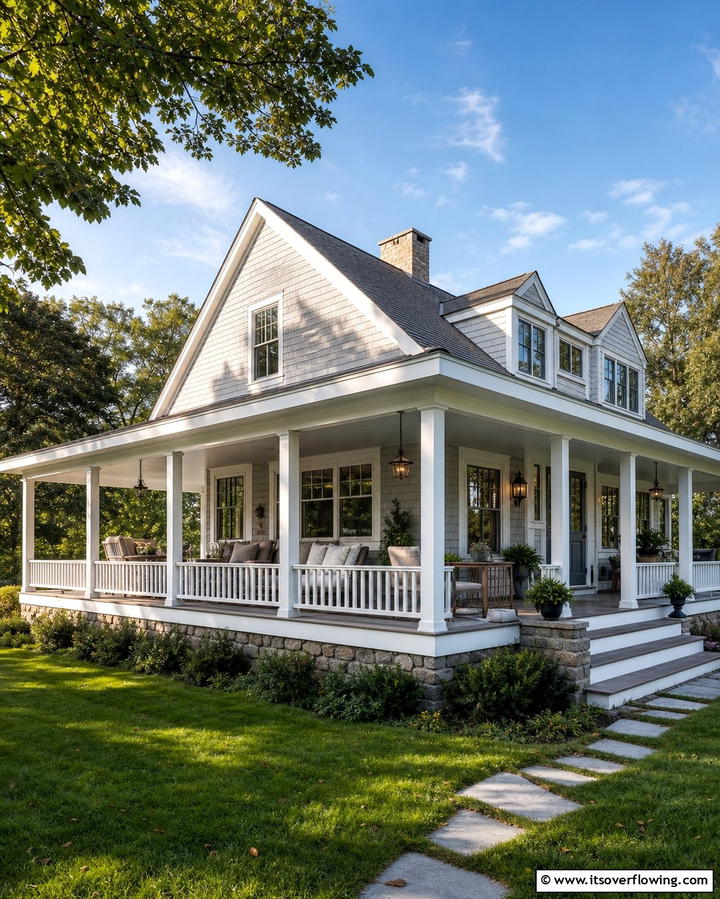 Wraparound Shed Roof Porch - 25 Shed Roof Porch Design Ideas for Cozy Spaces