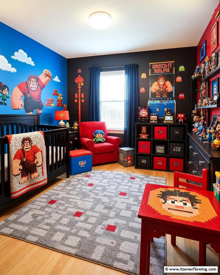 Wreck It Ralph Retro Nursery - 30 Disney Nursery Ideas for Magical Baby Rooms