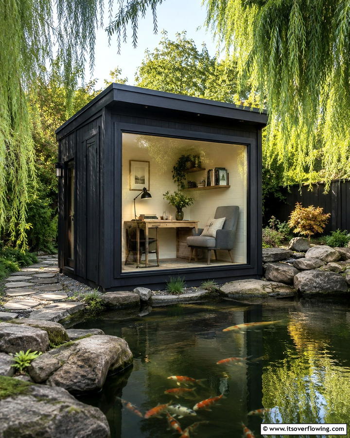 Writers Nook Shed - 25 Garden Shed Ideas for Functional Outdoor Storage