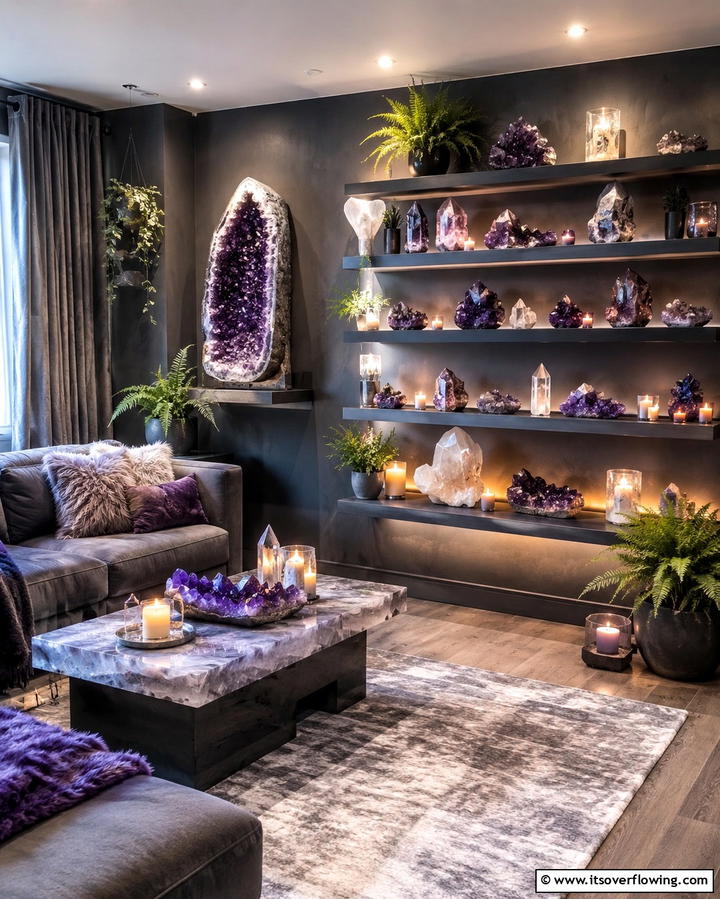 Wrought Iron Accents - 30 Enchanting Witchy Living Room Decor Ideas
