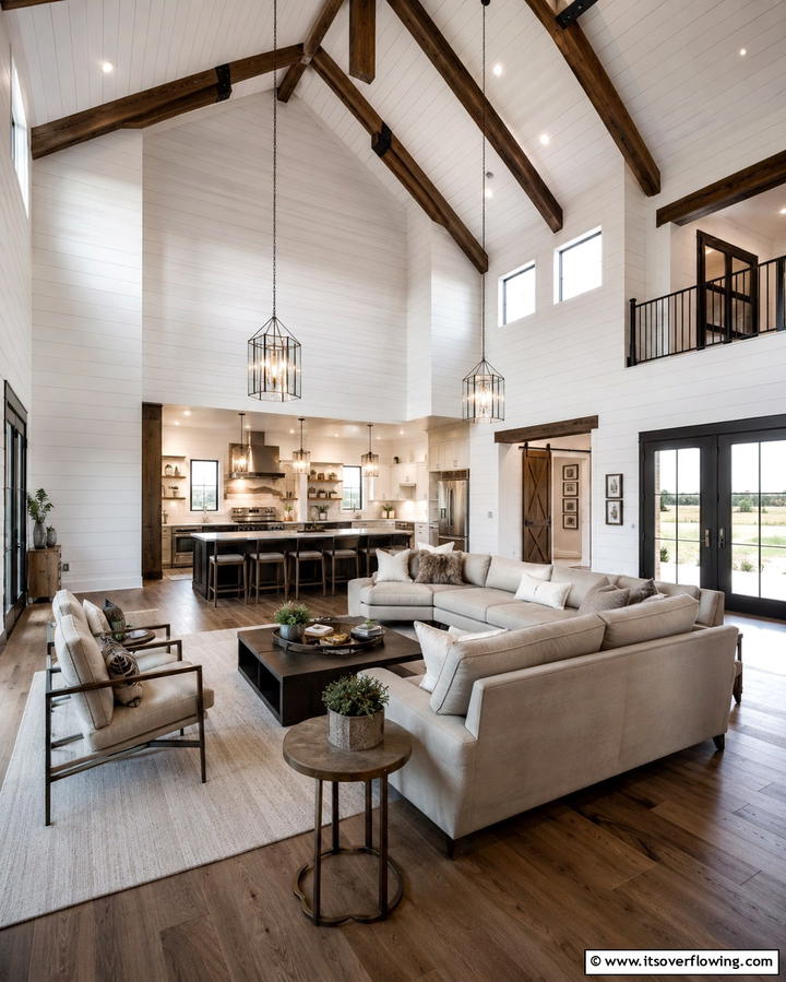 Wrought Iron Accents - 25 Rustic Barndominium Interior Design Ideas