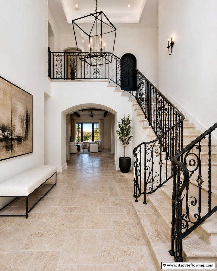 Wrought Iron Accents - 25 Spanish Modern Interior Design Ideas for Your Home