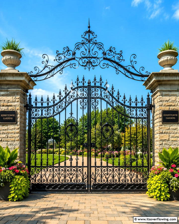 Wrought Iron Arches and Gates - 25 Gothic Garden Ideas for a Dark and Mysterious Oasis