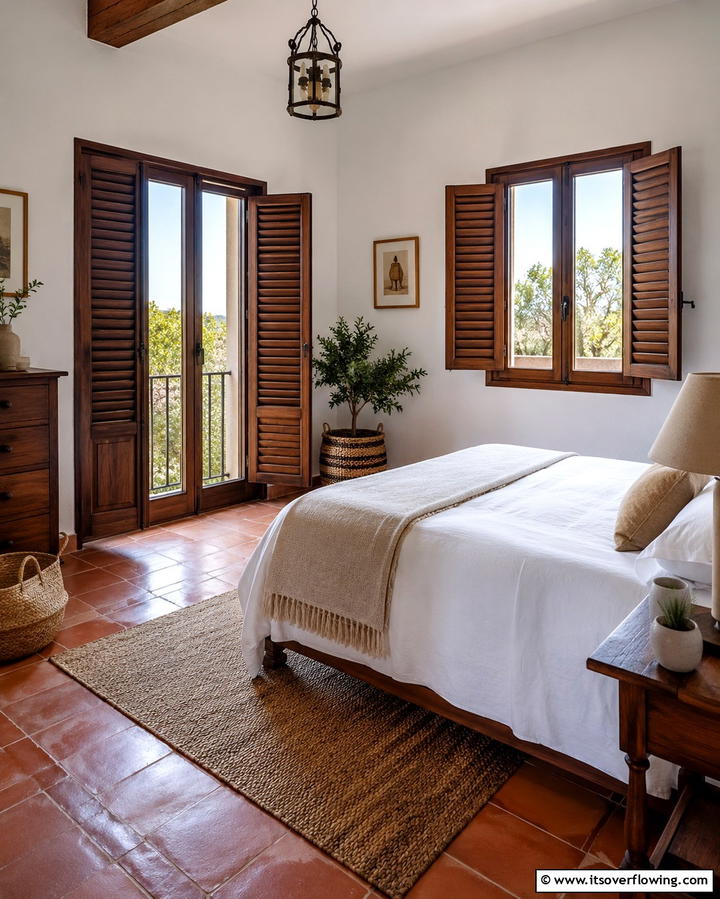 Wrought Iron Bed Frames - 30 Mediterranean Bedroom Ideas for Sun-Kissed Relaxation