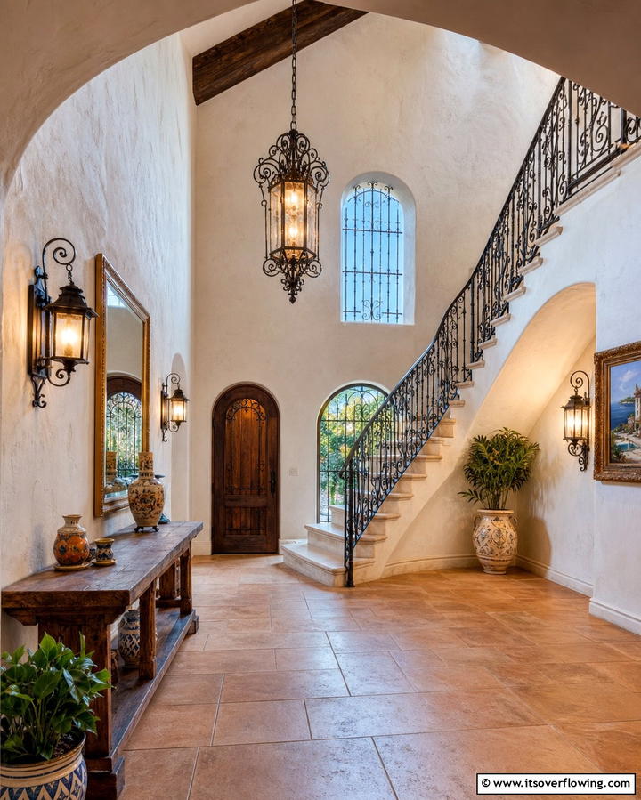 Wrought Iron Details - 30 Mediterranean Interior Design Ideas for Warm Homes