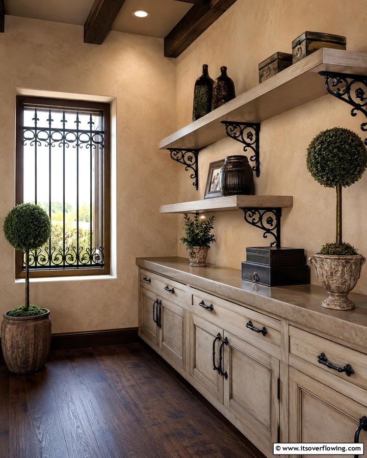 Wrought Iron Details - 25 French Country Kitchen Ideas for a Charming Look