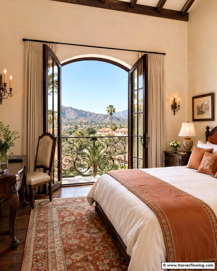 Wrought Iron Elegance - 25 Romantic Juliet Balcony Ideas for Dreamy Outdoor Views