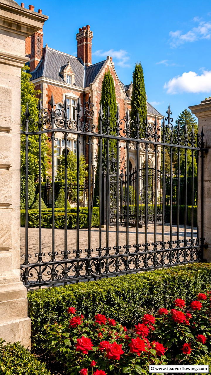 Wrought Iron Fence - 21 Popular Types of Fences for Privacy and Curb Appeal