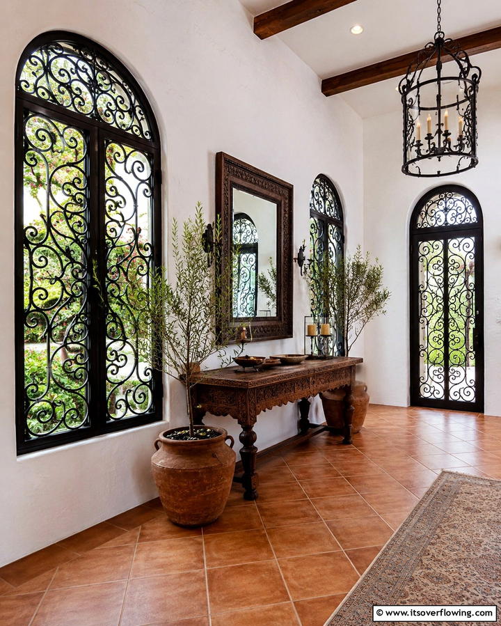 Wrought Iron Grilles for Decorative Security - 20 Spanish Style Windows to Enhance Your Home’s Charm