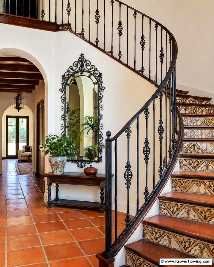 Wrought Iron Railings for Timeless Charm - 25 Stair Railing Ideas for Modern and Traditional Homes