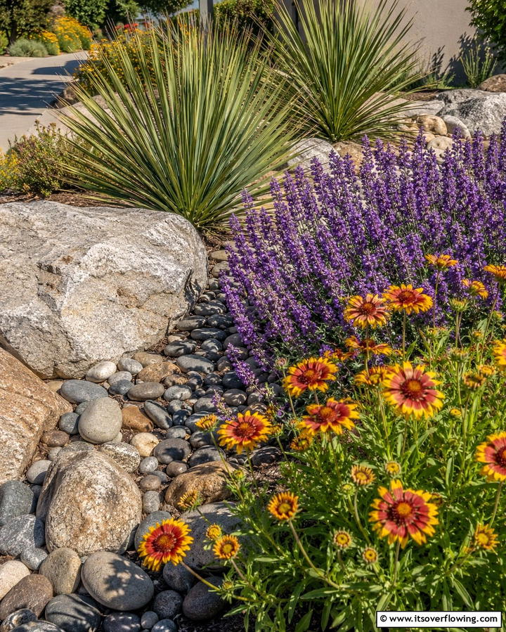 Xeriscape Flower Bed - 25 Front Yard Texas Flower Bed Ideas for a Stunning Look