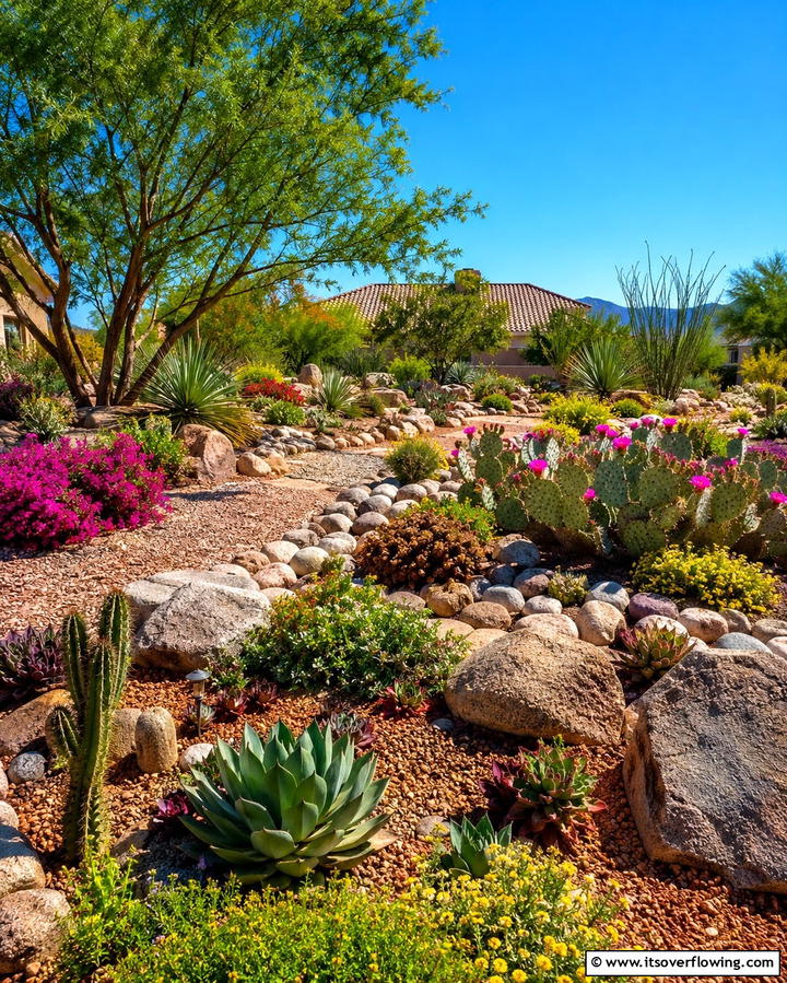 Xeriscape Rock Garden - 25 Arizona Backyard Ideas for Desert Landscapes