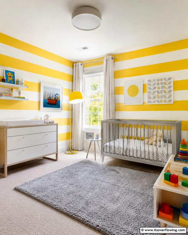 Yellow Canopy Over the Crib - 25 Yellow Nursery Ideas for a Cheerful Baby Room