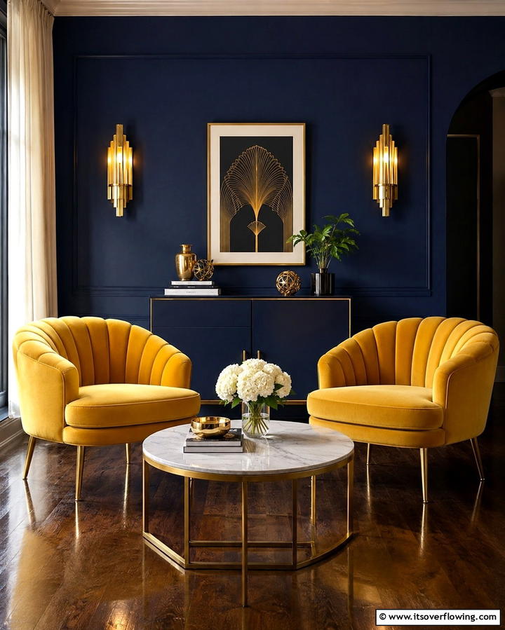 Yellow Lampshades for Subtle Illumination - 25 Yellow Living Room Ideas to Brighten Your Home
