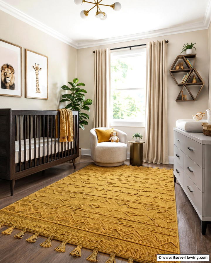 Yellow Ombre Walls - 25 Yellow Nursery Ideas for a Cheerful Baby Room