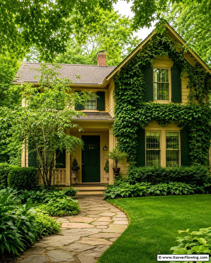 Yellow and Gray Two Tone Elegance - 25 Yellow Exterior Home Ideas for a Bright Look