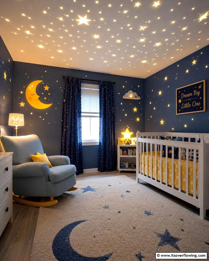 Yellow and White Polka Dot Theme - 25 Yellow Nursery Ideas for a Cheerful Baby Room