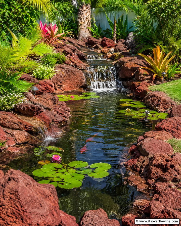 Zen Garden Features - 25 Red Lava Rock Landscaping Ideas for a Unique Yard