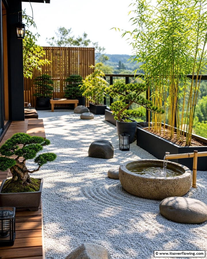 Zen Garden Retreat - 21 Balcony Garden Ideas to Transform Small Spaces into Green Havens