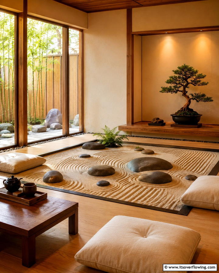 Zen Garden Room - 25 Meditation Room Ideas for Peaceful Retreats