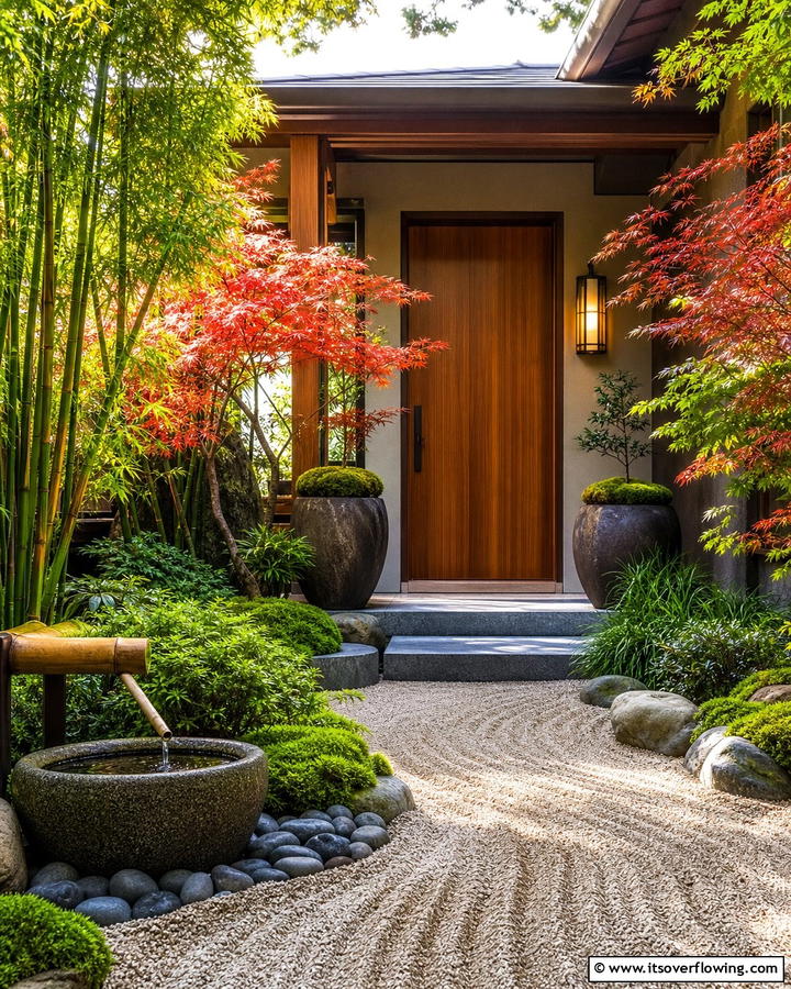 Zen Garden Serenity - 21 Front Door Plants for a Welcoming and Lush Entryway