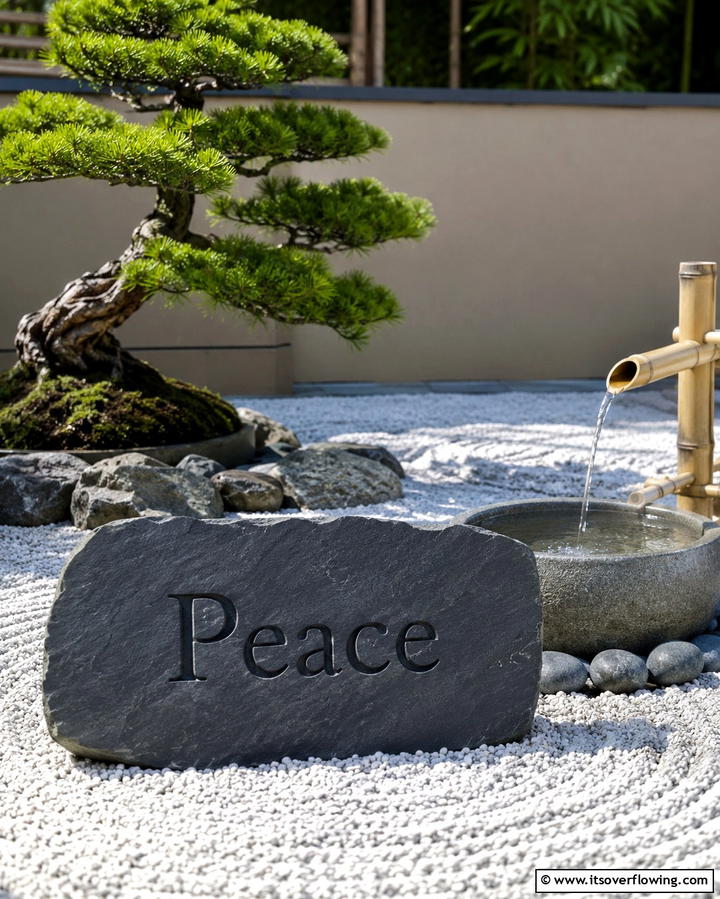 Zen Garden Sign - 25 Garden Sign Ideas to Personalize Your Outdoor Space