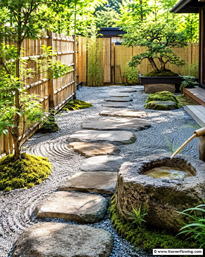 Zen Garden Stone Path - 20 Stone Walkway Ideas to Enhance Your Garden