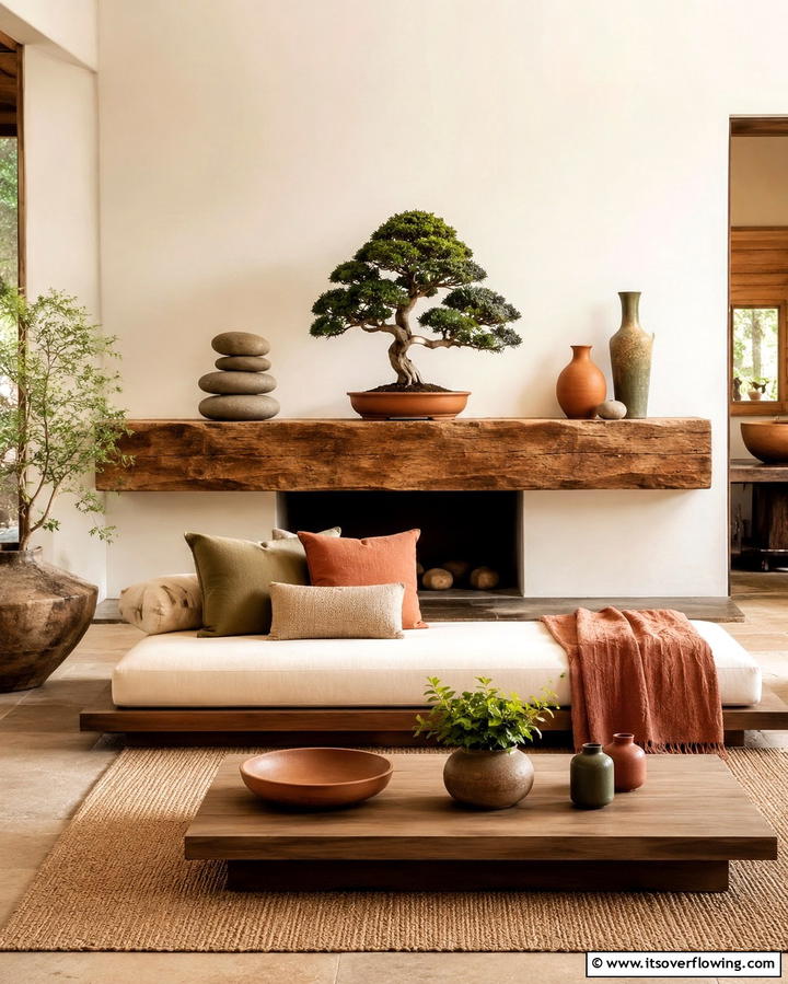 Zen Inspired Accessories - 30 Serene Zen Living Room Ideas for Mindfulness