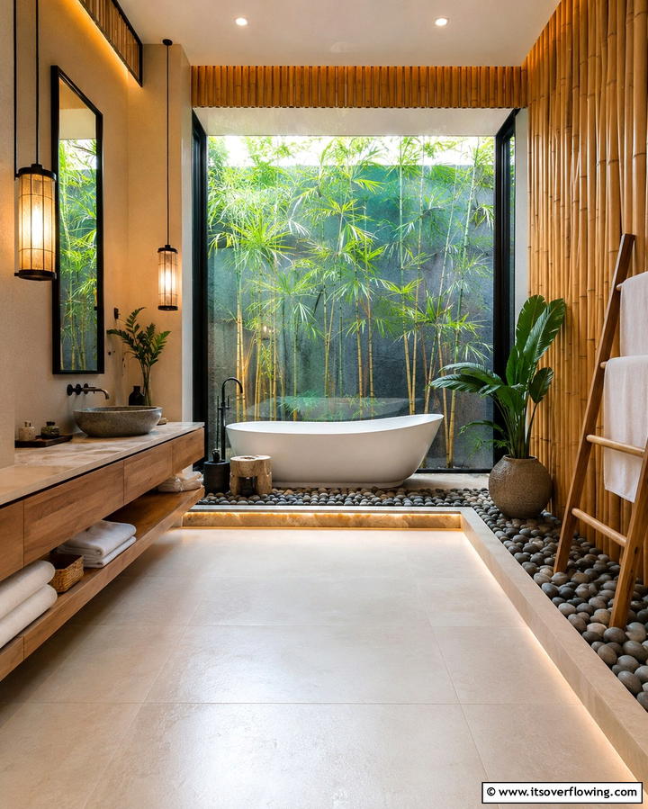Zen Inspired Bathroom Retreat - 30 Stylish Bathroom Decor Ideas for a Spa-Like Retreat
