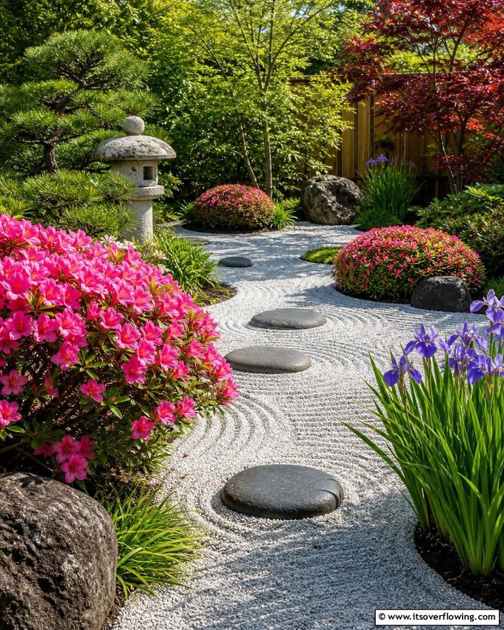 Zen Inspired Flower Gardens - 25 Flower Garden Ideas to Brighten Your Outdoor Space