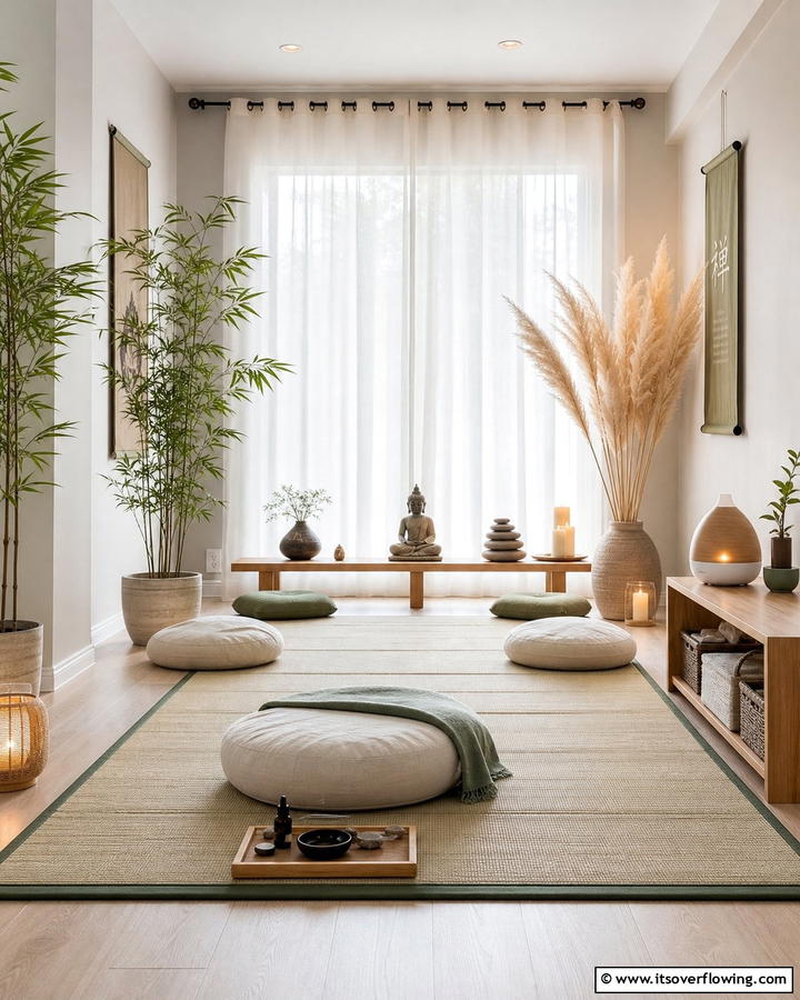 Zen Inspired Meditation Space - 30 Inspiring Home Decor Ideas to Refresh Your Living Space