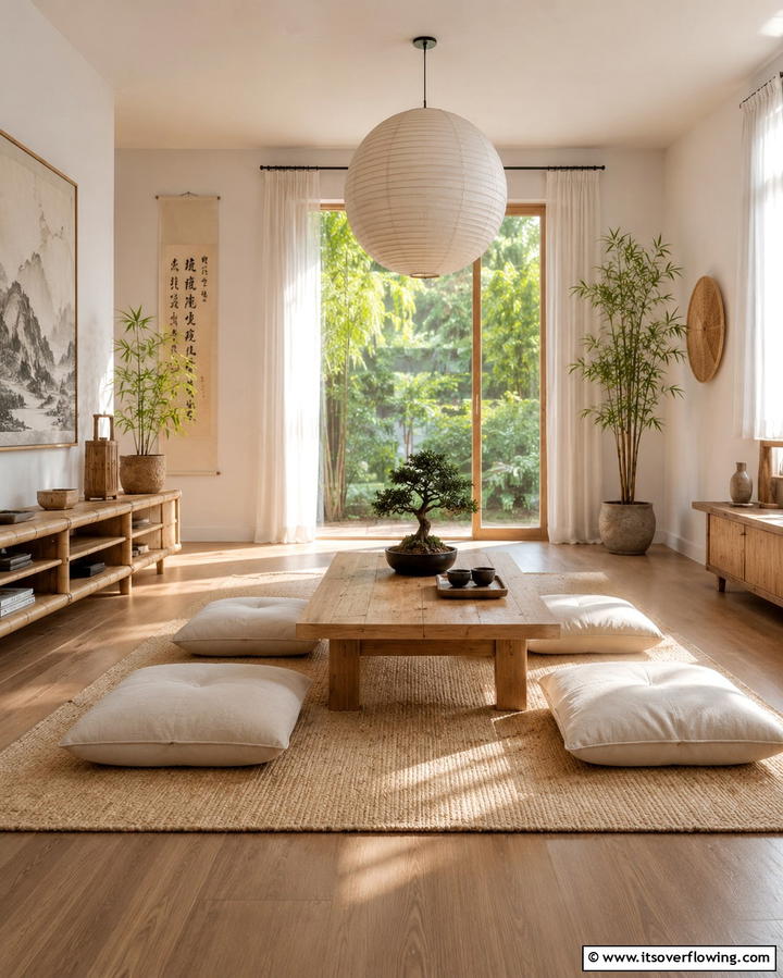 Zen Inspired Minimalism - 25 Asian Living Room Ideas for a Zen Atmosphere