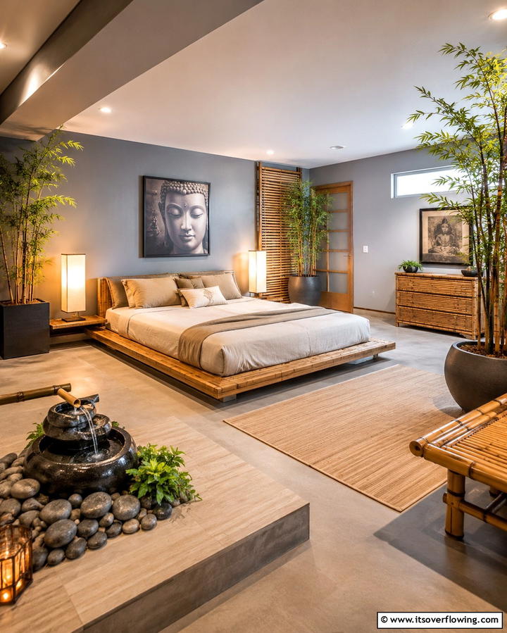 Zen Inspired Retreat - 25 Basement Bedroom Ideas for Cozy and Functional Spaces