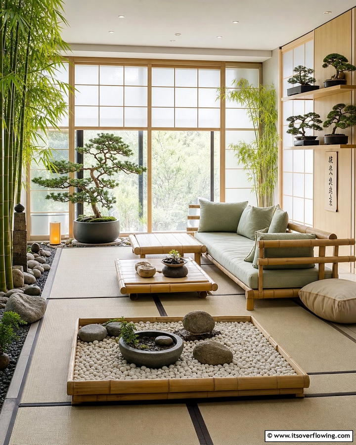 Zen Inspired Sunroom - 21 Bright Sunroom Ideas to Enjoy Natural Light Year-Round