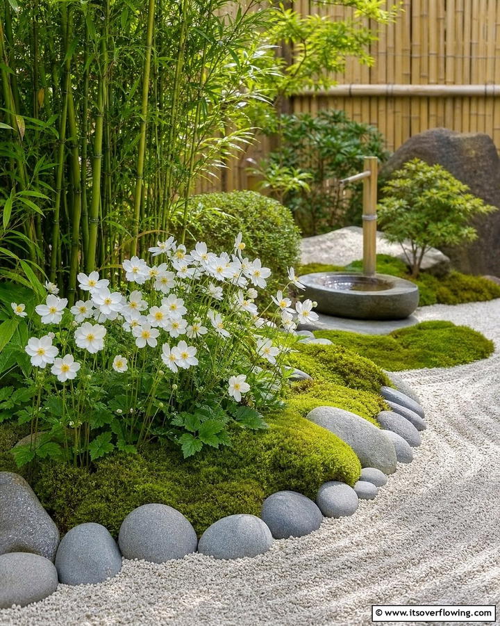 Zen Inspired Tranquil Retreat - 21 Flower Bed Ideas to Beautify Your Garden or Yard