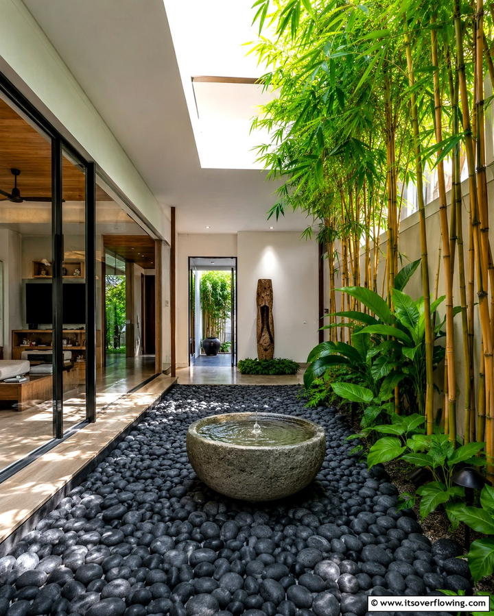 Zen Inspired Tropical Courtyards - 25 Tropical Landscape Ideas for Your Outdoor Paradise