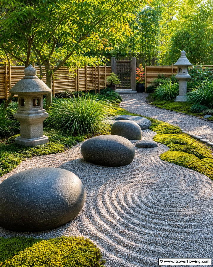 Zen Rock Garden Retreat - 21 Rock Garden Designs for Low-Maintenance Landscape Beauty