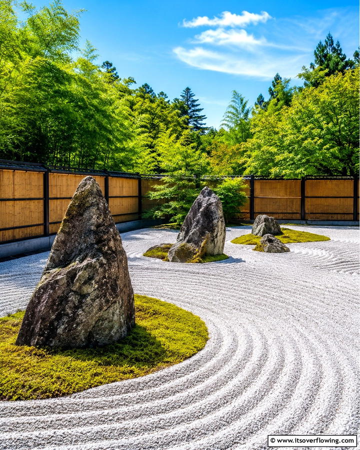 Zen Rock Garden - 25 Rock Landscaping Ideas to Transform Your Outdoor Space