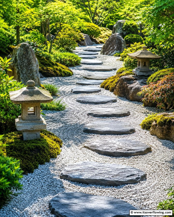 Zen Rock Pathways - 25 Rock Landscaping Ideas to Transform Your Outdoor Space