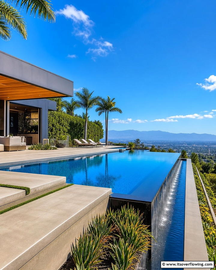 Zero Edge Modern Pool - 21 Stunning Swimming Pool Designs for Backyard Oasis