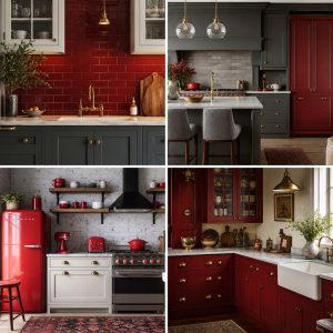 17 Red Kitchen Design Ideas for Bold Contemporary Spaces