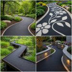 20 Asphalt Walkway Ideas for Durable Pathways