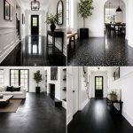20 Black Floor Bathroom With White Walls Ideas for Contrast
