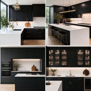 20 Black Kitchen Cabinets With White Countertops Ideas